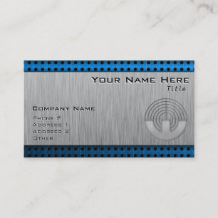 Sport-Schießen; Metall-Blick Visitenkarte