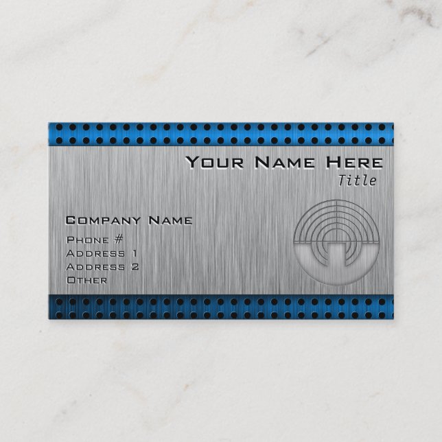 Sport-Schießen; Metall-Blick Visitenkarte (Vorderseite)