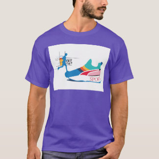 Sport Schuh mit Läufer Silhouette Freund Freunde T-Shirt