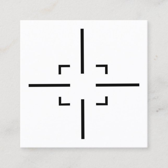 Sport-Shooting Quadratische Visitenkarte (Vorderseite)