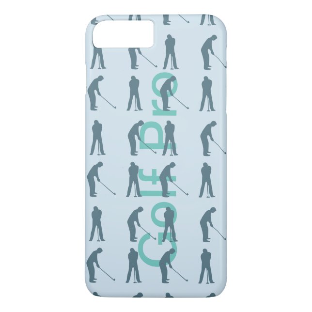 Sport Silhouette aquamarin Grafik - Golf Case-Mate iPhone Hülle (Rückseite)