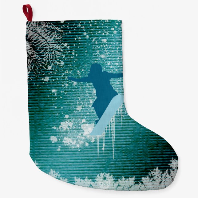 Sport, Snowboarding Großer Weihnachtsstrumpf (Vorderseite)