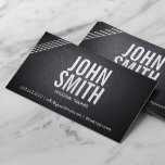 Sport Stripes Personal Trainer Dark Business Card Visitenkarte<br><div class="desc">Sport Stripes Personal Trainer Business Card.</div>