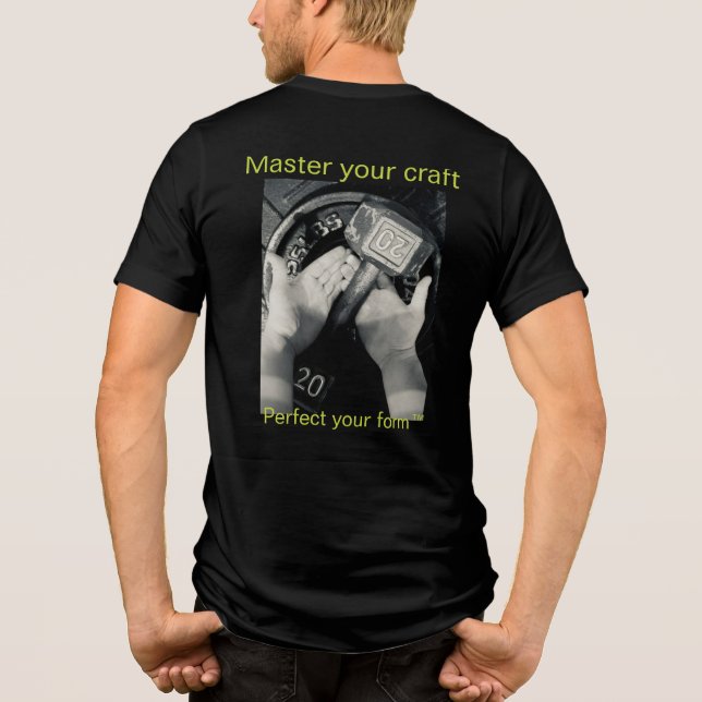 Sport-T-Shirt Tri-Blend Shirt (Rückseite)