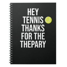 Sport Tennis Geschenke für Team Typografie Kind Notizblock