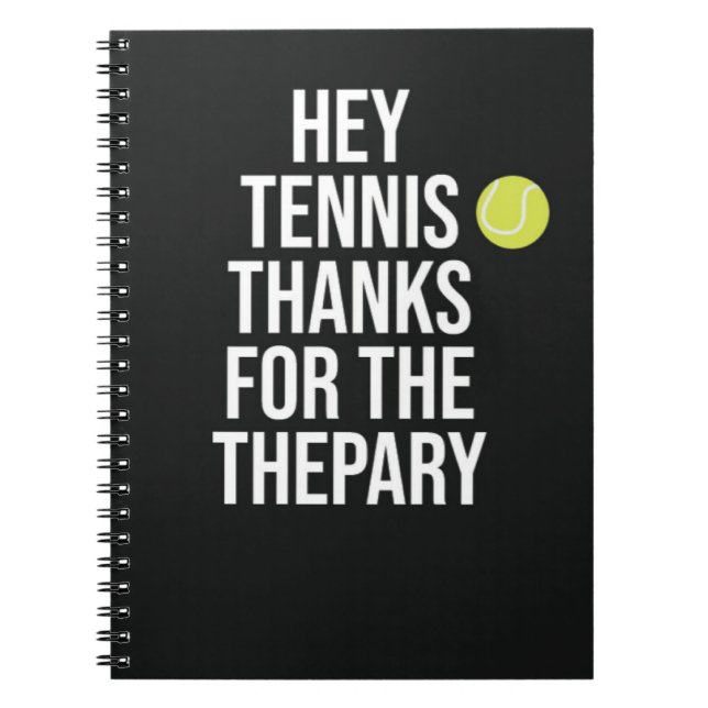 Sport Tennis Geschenke für Team Typografie Kind Notizblock (Vorderseite)