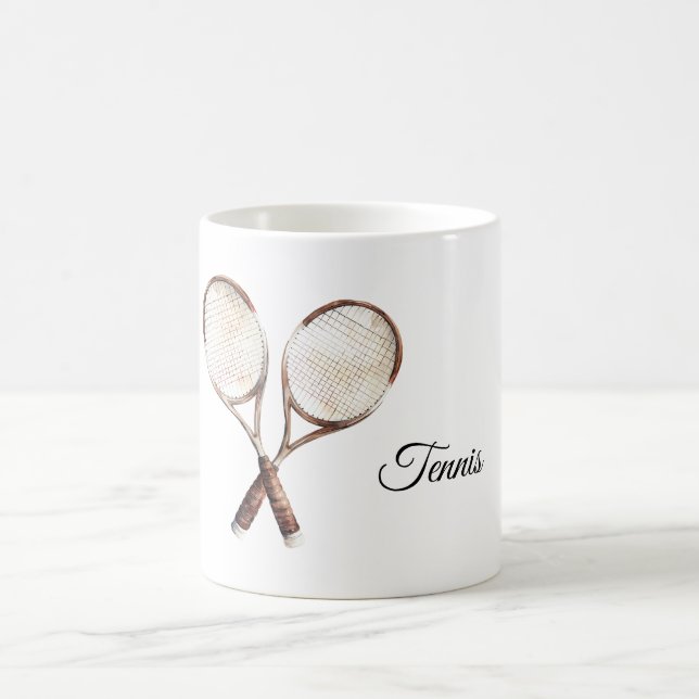 Sport Tennis-Schläger Kaffeetasse (Mittel)