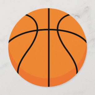 Sport-Thema-Basketball-Party Einladung