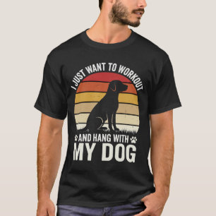 Sport treiben und mit meinem Hund abhängen Retro S T-Shirt