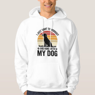 Sport treiben und mit meinem Hund abhängen Vintage Hoodie