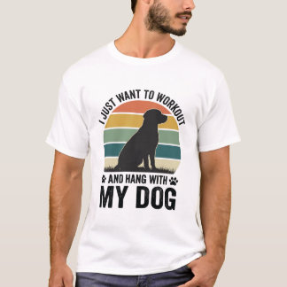 Sport treiben und mit meinem Hund abhängen Vintage T-Shirt