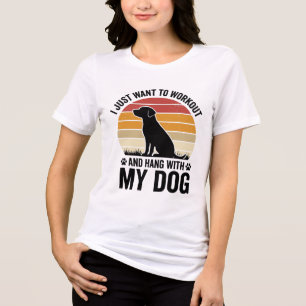 Sport treiben und mit meinem Hund abhängen Vintage Tri-Blend Shirt