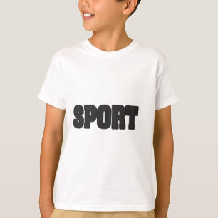 Sport-Typografie-Design in strukturierter Gummi-Te T-Shirt