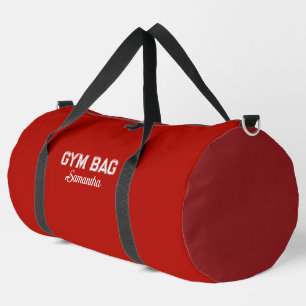 Sport-Typografie Rote Sporttasche mit individuelle Duffle Bag