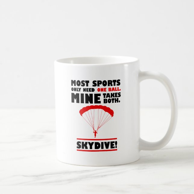 Sport und Skydiving, das Mini nimmt beide Kaffeetasse (Rechts)