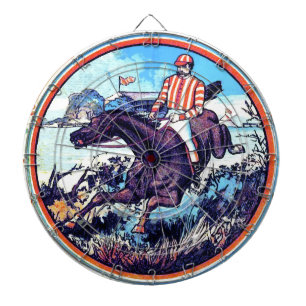 Sport- und Spielejagd Vintages Buchcover Dartscheibe