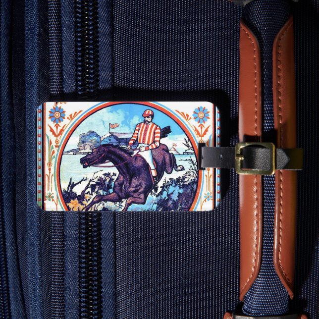 Sport- und Spielejagd Vintages Buchcover Gepäckanhänger (Vorderseite Insitu 4)