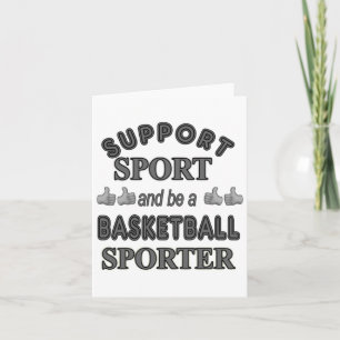 Sport unterstützen und Basketballsportler werden 1 Karte