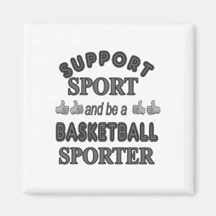 Sport unterstützen und Basketballsportler werden 1 Magnet