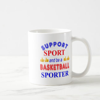 Sport unterstützen und Basketballsportler werden Kaffeetasse