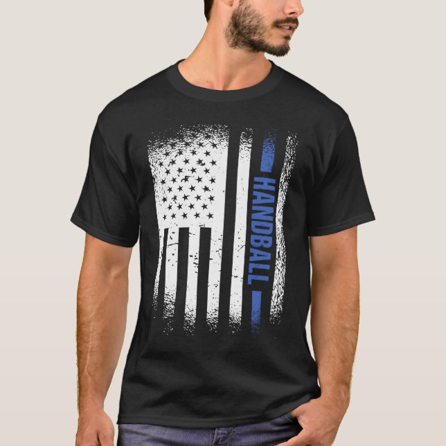 Sport Us Flag Handball 5 T-Shirt (Vorderseite)