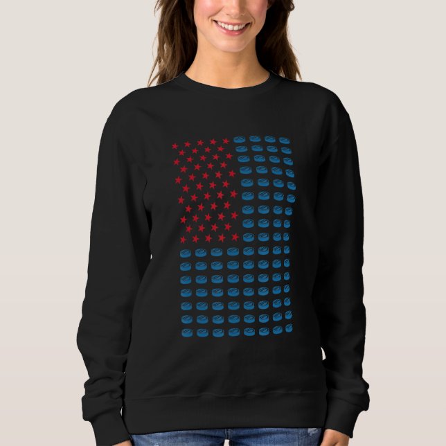 Sport Us Flag Ice Hockey_1 Sweatshirt (Vorderseite)