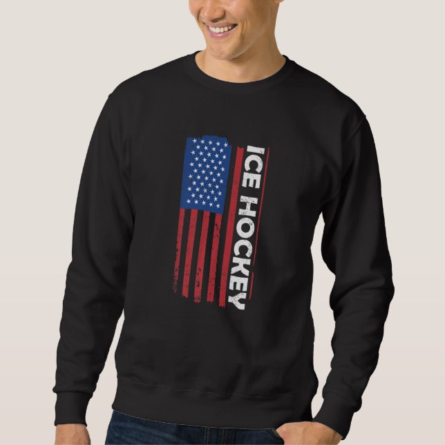 Sport Us Flag Ice Hockey Premium_3 Sweatshirt (Vorderseite)