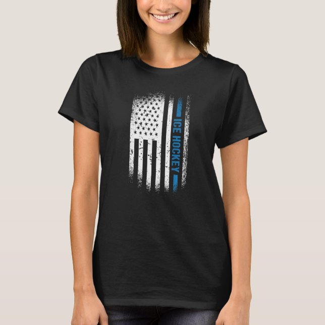 Sport Us Flag Ice Hockey Premium_5 T-Shirt (Vorderseite)