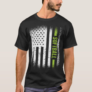 Sport Us Flag Softball T-Shirt