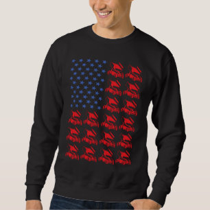 Sport-Us-Flaggen-Sprint-Auto-Racing 5 Sweatshirt