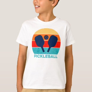 Sport Vintag Pickleball Paddel und Ball T-Shirt