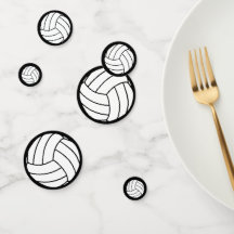 Sport Volleyball Balls auf schwarz