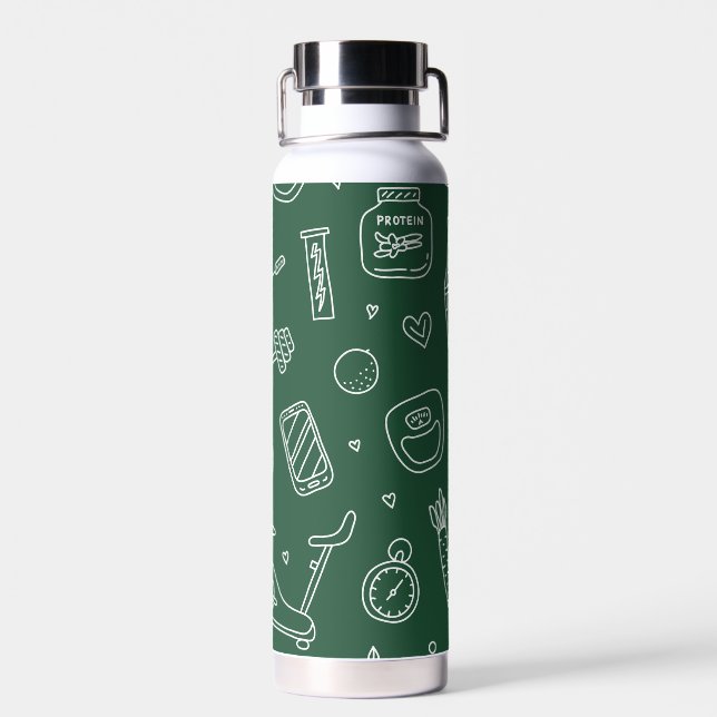 Sport-Wasserflasche  Trinkflasche (Rückseite)