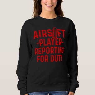 Sport-Wettbewerb in der Airsoft Player-Mannschaft Sweatshirt