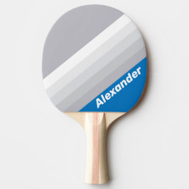 Sport Wolkenblauer Himmel Streifen mit Namen Tischtennis Schläger
