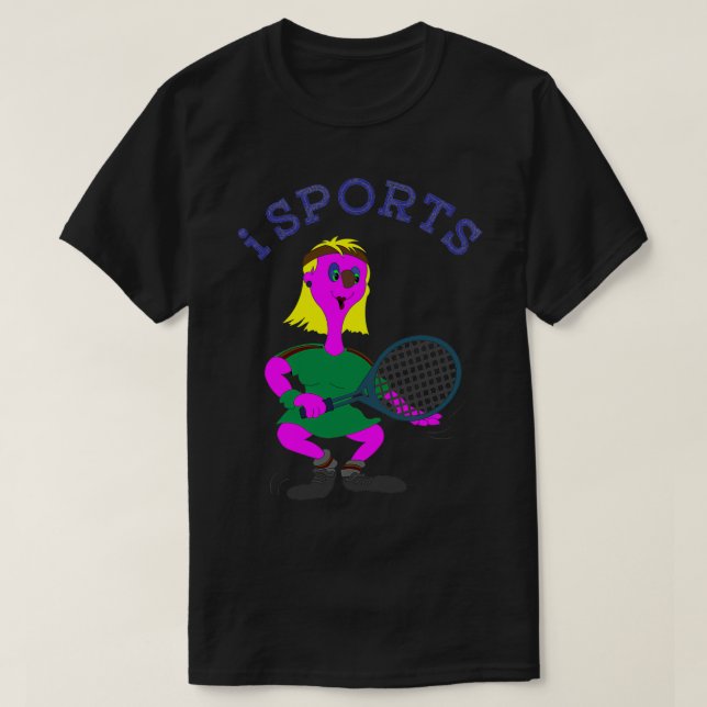 Sportaktion Lustiges Tennis 1 T-Shirt (Design vorne)
