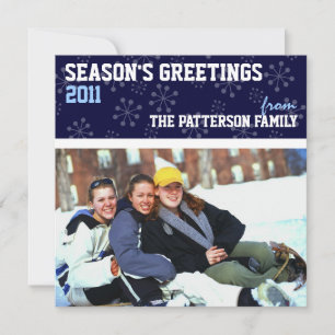 Sportaktivitäten Frohe Festtage Holiday Foto Card  Feiertagskarte
