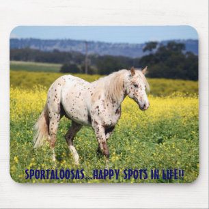 Sportaloosas glückliche Stellen im Leben. Mousepad