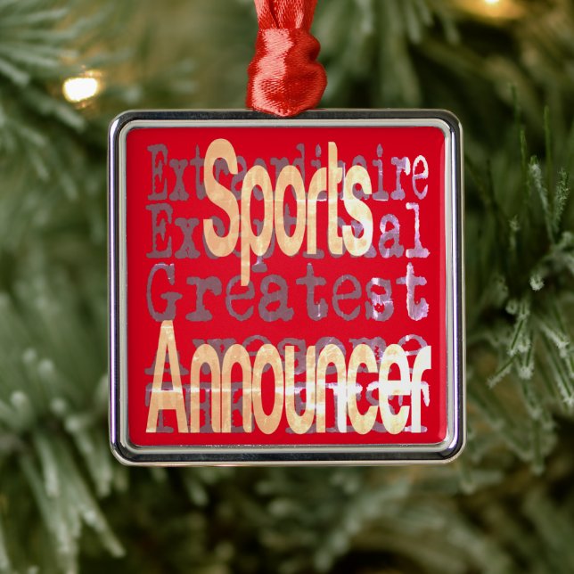 Sportansager Extraordinaire Ornament Aus Metall (Baum)