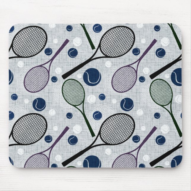 Sportart für Tennisfans. Mousepad (Vorne)