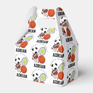 Sportathletische Balls Personalisiert Name Geburts Geschenkschachtel