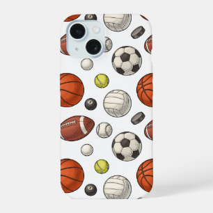 Sportausstattungsmuster iPhone 15 Hülle