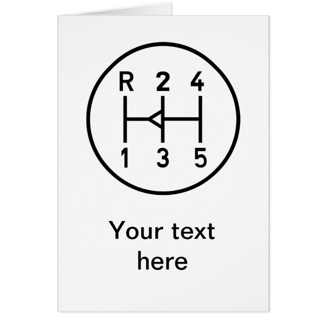 Sportauto-Ganggriff, Getriebeschiebemuster (Vorne)