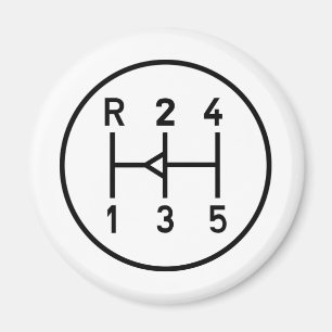 Sportauto-Ganggriff, Getriebeschiebemuster Magnet