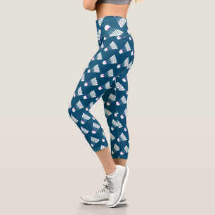 Sportbajorden mit blau-rosa Shuttleservice Capri Leggings