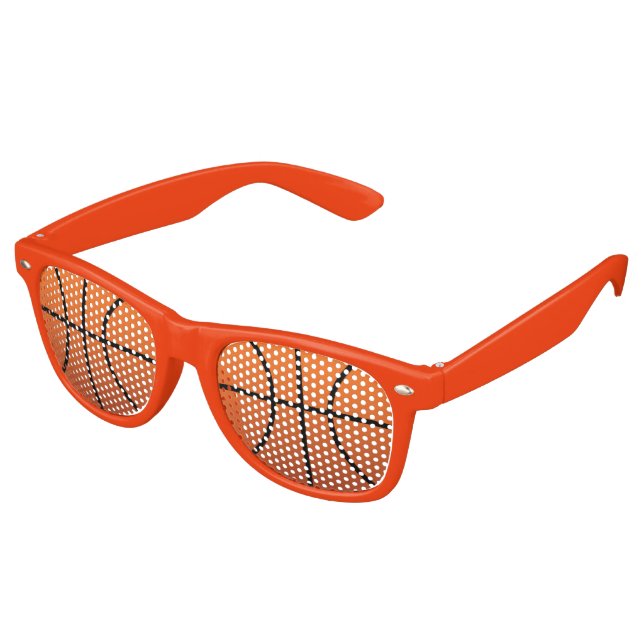 Sportbasketball-Fan Sonnenbrille (Schrägansicht)