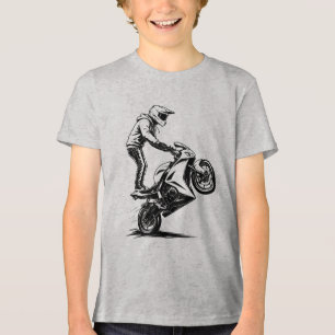 Sportbike-Stunt Tri-Blend Shirt
