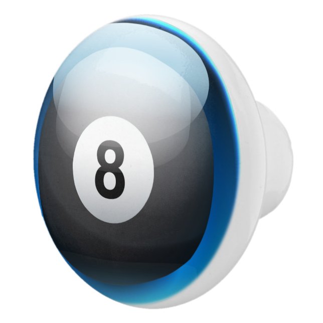 Sportbillard 8 Ball Drawer Knobs Keramikknauf (Rechts)