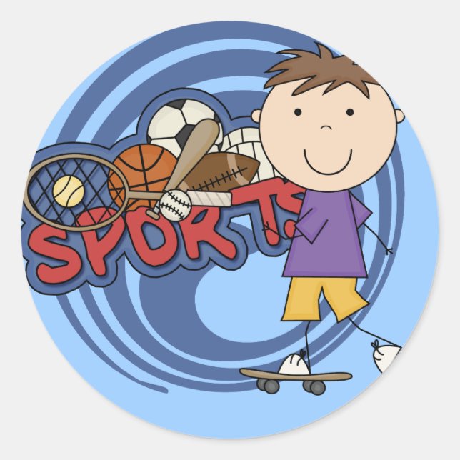 Sportbootführer - Hemden und Geschenke Runder Aufkleber (Vorderseite)