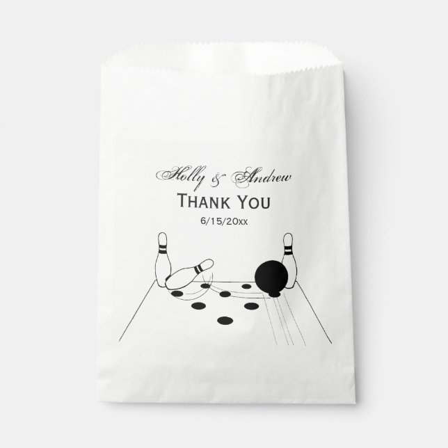 Sportbowling und Buttone Geschenktütchen (Vorderseite)